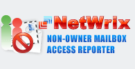NetWrix Nonowner Mailbox Access Reporter Screenshot